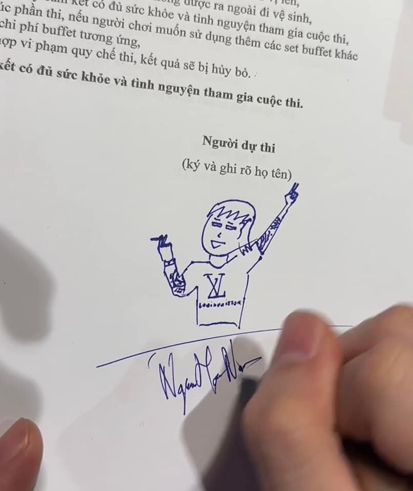 Chính vì vậy, rất nhiều người đã nghĩ ra cách ký tên riêng có những kí tự khiến cho người xem cũng phải cười "ngất" vì quá độc, quá lạ.