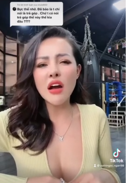 Ngay lập tức, trên trang Facebook cá nhân, Ngân 98 đã tung một clip đáp trả.