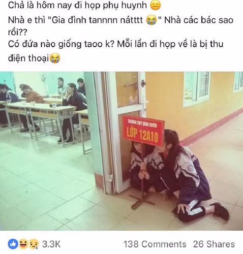 Trước khi buổi họp phụ huynh diễn ra, trên các diễn đàn nhiều bạn học sinh đã để lại những ước nguyện của mình.