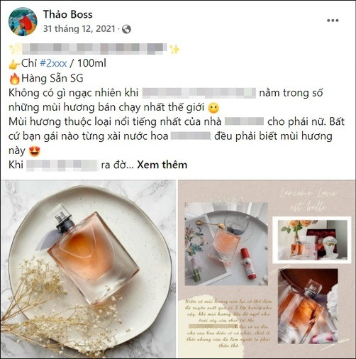 Thảo Boss rất chăm chỉ chụp ảnh lên bài cùng với lời quảng cáo bắt tai thu hút được kha khá khách hàng.