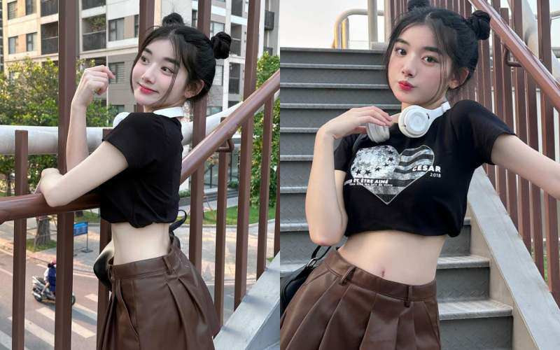 Dù thường xuyên ăn đồ cay nóng và khẩu phần lớn, Quỳnh Trương vẫn giữ được vóc dáng cân đối cùng làn da mịn màng không tỳ vết khiến nhiều người xuýt xoa.