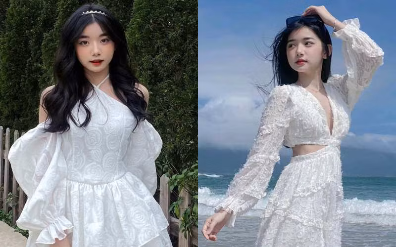 Gương mặt baby, thân hình thon gọn cùng làn da trắng nõn là những lợi thế giúp Quỳnh Trương trở thành người đẹp vạn nhân mê.