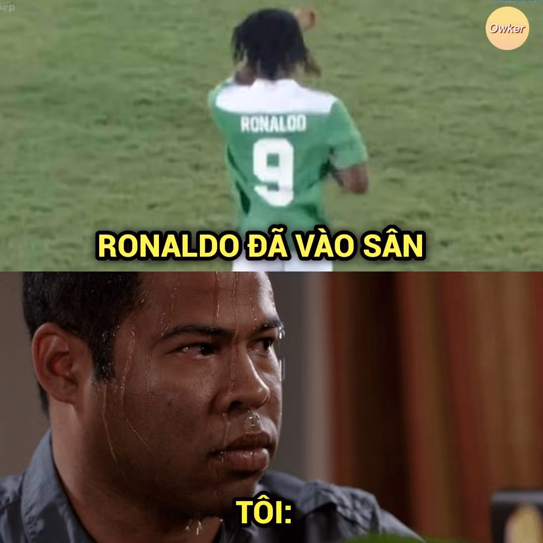 Khi BLV đọc Ronaldo vào sân và cảm xúc của nhiều người hâm mộ xem truyền hình.