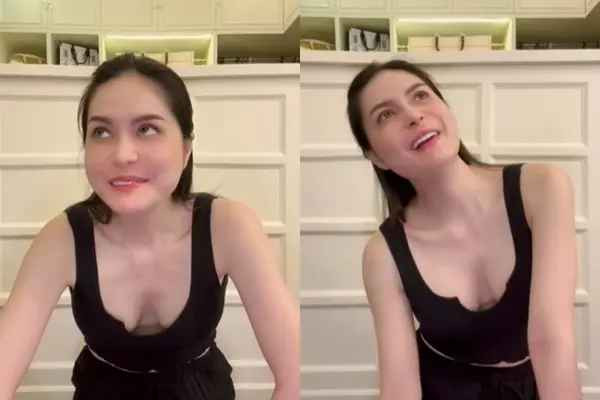 Ngoài ra, lần lên sóng này Đoàn Di Băng còn để lộ khe ngực sâu hoắm thiếu tự nhiên.