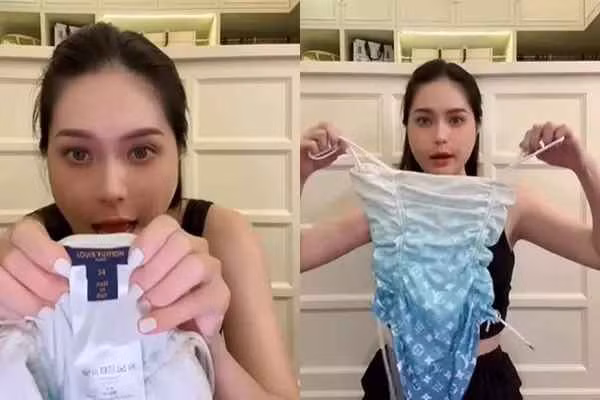 Bên cạnh đó, việc có ngạnh cằm to cũng khiến gương mặt của bà xã doanh nhân Quốc Vũ trở nên kém thon.