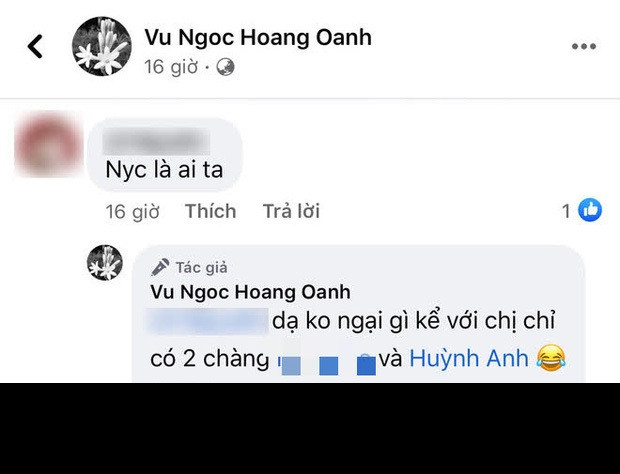 Hoàng Oanh không có bất kì chi tiết nào nhắc đến Huỳnh Anh hậu lùm xùm. Ngoài ra, mẹ bỉm cũng bày tỏ: "Nghe lòng bình yên nhớ thương gia đình. Chúc mọi người một buổi tối an lành nhé". Nữ MC xinh đẹp chia sẻ.