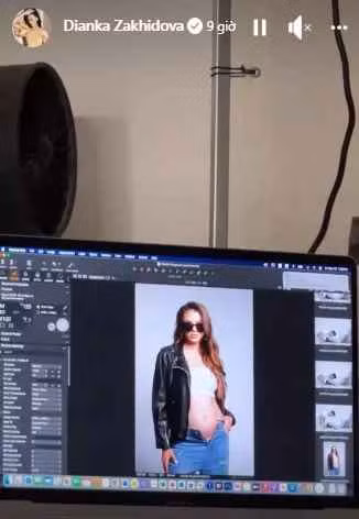 Dù đang bầu bí ở những tháng cuối thai kỳ nhưng thời gian gần đây, Dianaka - vợ thủ môn Bùi Tiến Dũng vẫn rất tích cực khoe ảnh về bản thân lên mạng xã hội.