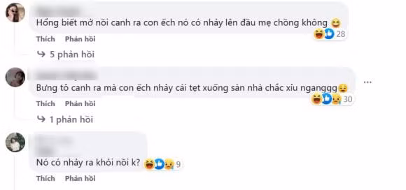 Chứng kiến thảm họa nấu ăn, netizen để lại nhiều bình luận.
