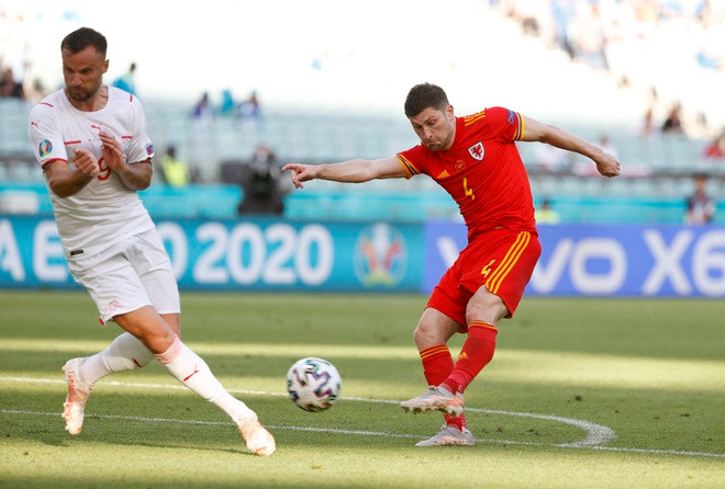 Chung cuộc Thụy Sĩ và xứ Wales hòa nhau với tỉ số 1-1 trong trận đấu thứ hai tại VCK EURO 2020.