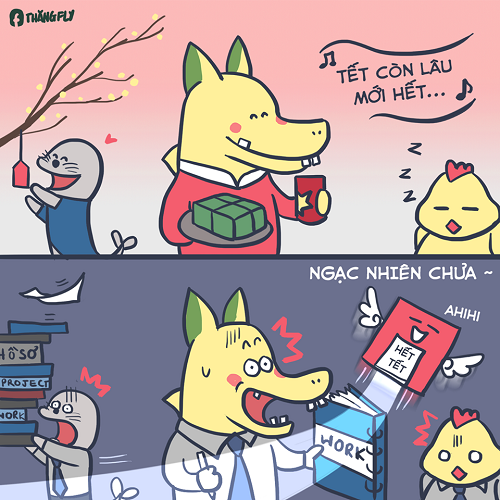 Cuộc sống bỗng chốc đổi thay trong chớp mắt khi thời gian nghỉ Tết kết thúc.