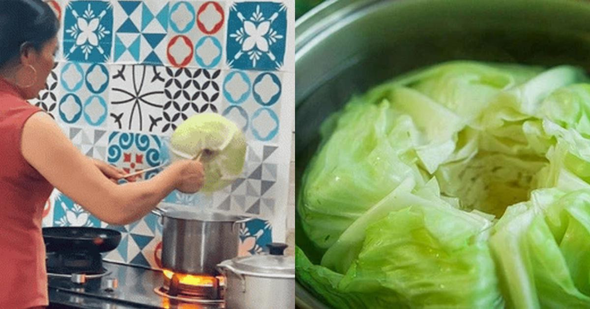 Chính việc luộc bắp cải nguyên cây đã làm cho một bộ phận người xem tỏ ra vô cùng khó hiểu và là nguyên nhân khiến dân tình tranh cãi dưới phần bình luận.