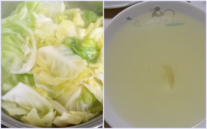 Chứng kiến cư dân mạng tranh cãi nảy lửa nên chủ nhân clip cũng đã vào đính chính rằng đúng là mẹ mình đang chần bắp cải để làm món bắp cải cuộn thịt theo công thức trên mạng.