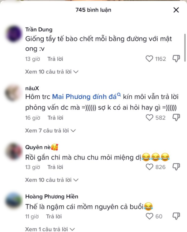 Tuy nhiên lần xuất hiện trước khán giả "hot girl trứng rán" chọn lối trang điểm tông Tây, mái tóc bấm xù cá tính.