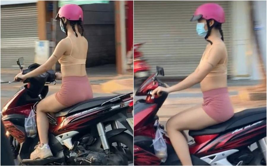 Thế nhưng, nhiều cô gái vẫn thoải mái lựa chọn những thiết kế ngắn, để lộ cơ thể quá mức hoặc thiết kế khiến việc đi xe trở nên bất tiện hơn.