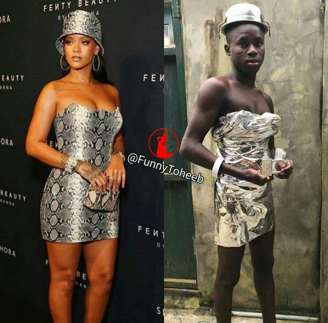 Rihanna nhìn thấy chắc cũng phải ngả mũ trước Toheeb-vui tính.