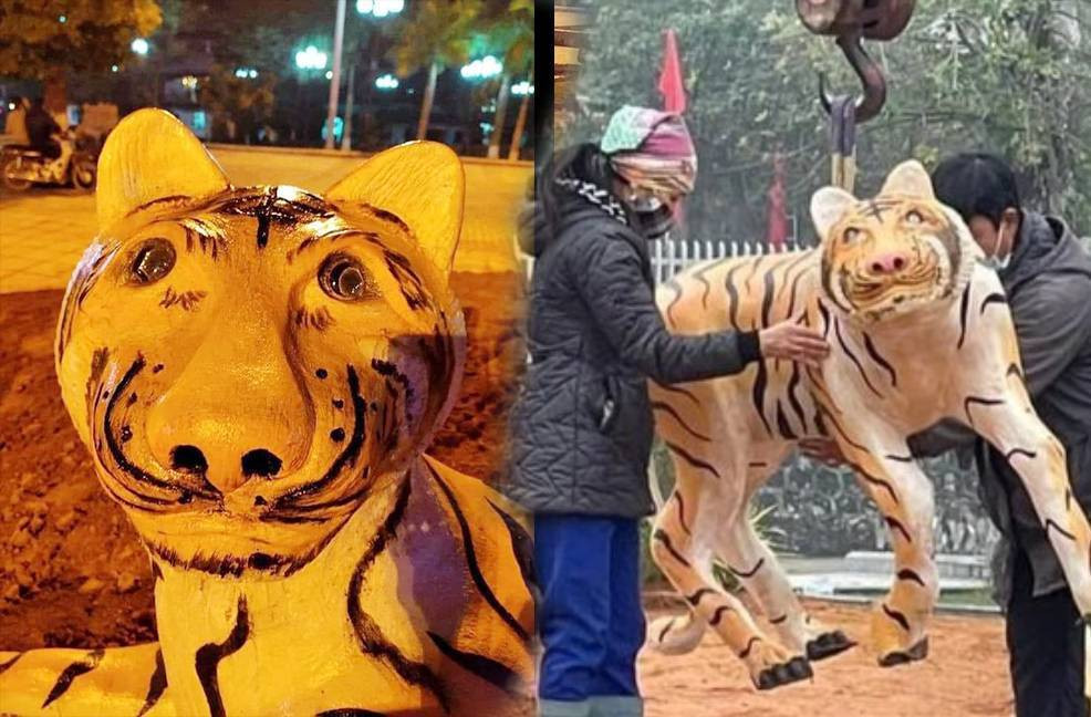Trước đó, vào năm Nhâm Dần 2022, linh vật các tỉnh dần được trưng bày đã gặp nhiều ý kiến trái chiều.