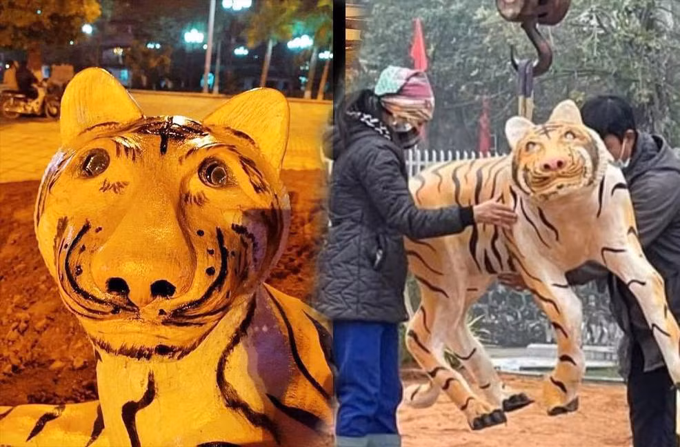 Trước đó, vào năm Nhâm Dần 2022, linh vật các tỉnh dần được trưng bày đã gặp nhiều ý kiến trái chiều.