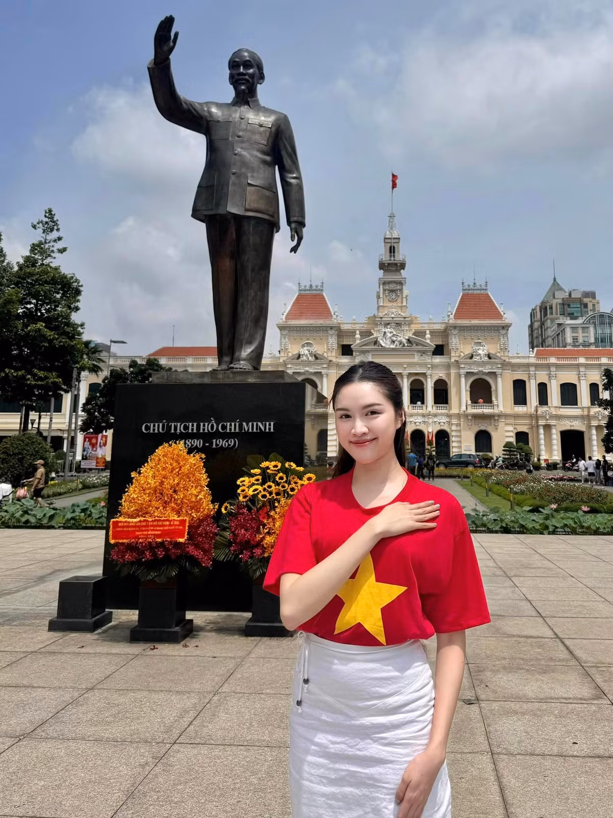 MC Thanh Thanh Huyền cũng tự hào khoe khoảnh khắc đẹp của bản thân trong sáng 2/9.