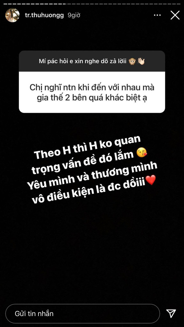 Với những người từng nghĩ cô dâu với đám cưới khủng ở Nam Định này chảnh, Thu Hương trả lời cực dễ thương: "Ai cũng nghĩ chị chảnh ấy. Nhưng không nha, chị cực thân thiện với những người đáng yêu nè".