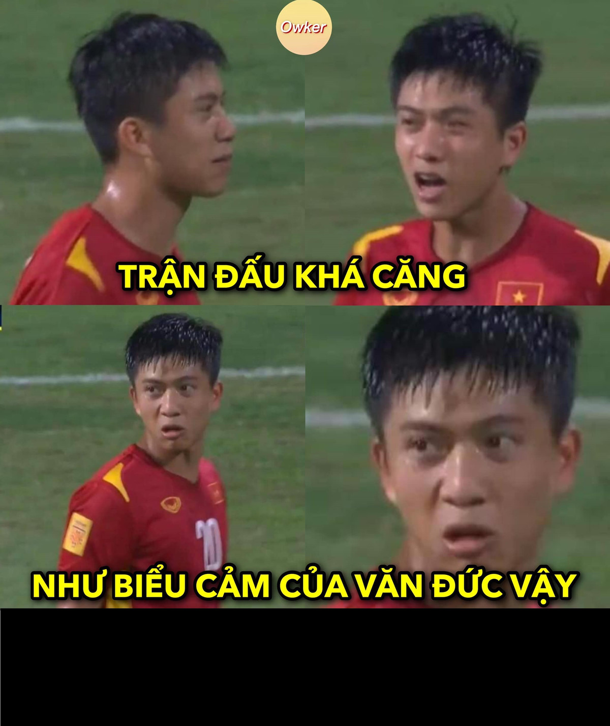  Ảnh chế bóng đá cuối tuần qua xoay quanh chiến thắng 3-0 của đội tuyển Việt Nam trước Malaysia tại bảng B bán kết AFF Cup 2020. Trận đấu căng thẳng ra sao hãy nhìn vào biểu cảm của Văn Đức.