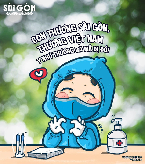 Với tình yêu lớn lao cho Sài Gòn, Nguyên và Nghĩa hy vọng những thông điệp từ bộ tranh này sẽ như một liều thuốc, mang năng lượng tích cực và thêm chút lạc quan cho thành phố chống dịch trong lúc khốn khó.