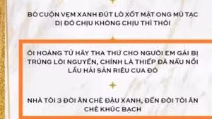 Thực đơn tiệc cưới này chỉ có 7 món thôi, nhưng món nào cũng 'mặn mòi' vô cùng vì được đặt tên theo cách siêu độc đáo: kết hợp các hot trend đình đám trên mạng xã hội.