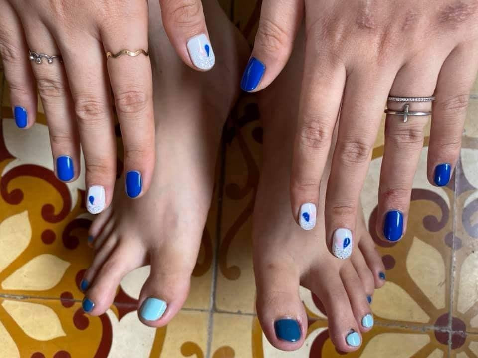 Trước đó, mạng xã hội cũng từng xuất hiện không ít những bộ nail “dở khóc dở cười” như vậy.