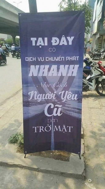 Hóa ra tốc độ trở mặt của người yêu cũ cũng bằng tốc độ chuyển hàng nhanh.