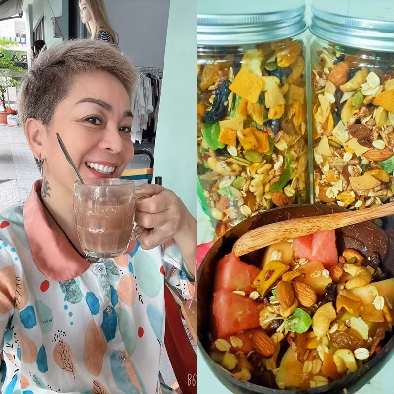 Trong clip đăng tải ngay trước đó, nữ TikToker còn khoe cận cảnh làn da trắng mịn của mình khiến không ít cô gái ghen tị.