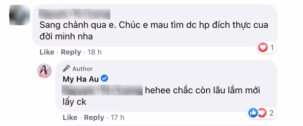 Bên dưới bức ảnh, phần đông netizen đã vào thả like và bình luận khen ngợi nhan sắc ngày càng lên hương của Âu Hà My. Ngoài ra, mọi người không quên chúc cô sớm tìm được hạnh phúc mới.