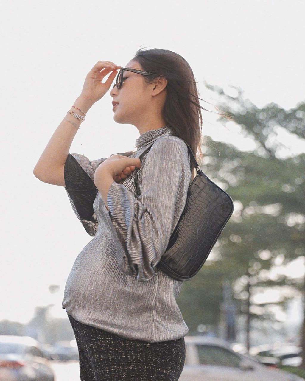 Trang Lou cho biết khác với lần mang thai đầu tiên, lần này cô bị ốm nghén nhiều hơn và không còn thoải mái như trước.