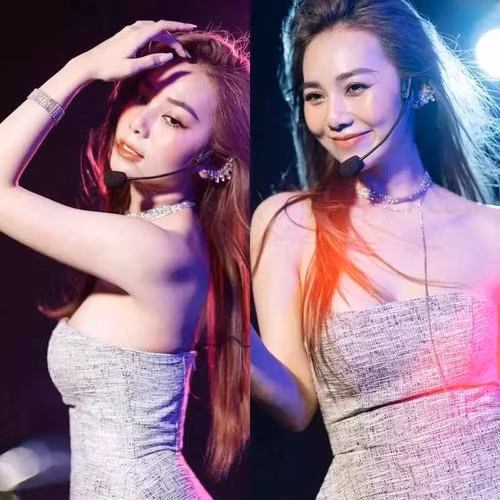 Đây không phải lần đầu Kim Chi khẳng định nhan sắc trên sóng. Trước đó Kim Chi từng xuất hiện trong show Chọn Ai Đây.