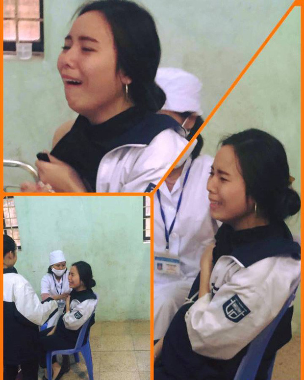 Không chỉ hoảng sợ mà còn khóc nức nở khi kim tiêm còn chưa chạm vào da.