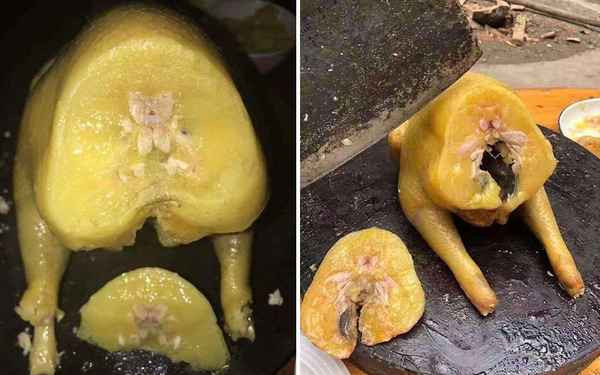 Chứng kiến cảnh tượng này, cư dân mạng bàn tán không ngớt, có người còn khẳng định đây là gà đột biến.