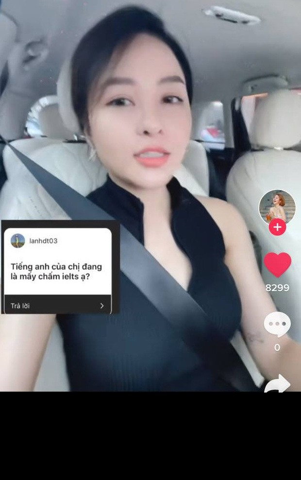 Cụ thể, trong video trên, khi bị hỏi về trình độ tiếng Anh của mình dù là lời lẽ có phần cà khịa nhưng Trâm Anh vô tư "ra giá" 10 triệu/ buổi để dạy ngoại.