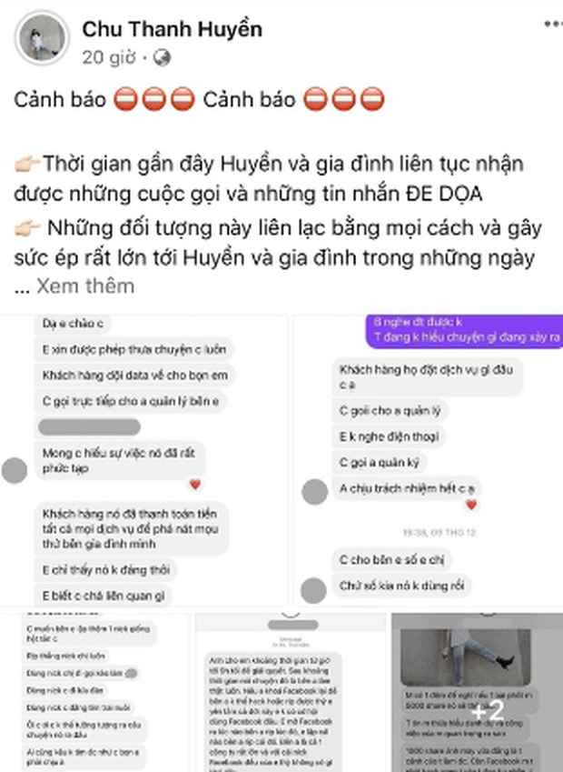 Cuối năm 2021, khi mới yêu Quang Hải chưa lâu, Chu Thanh Huyền bất ngờ đăng một status khá dài, kể lại chuyện mình và gia đình bị đe doạ. Theo đó cô nhận được những tin nhắn và cuộc gọi với lời dọa dẫm như "hành hung, tạt axit bố mẹ Huyền", mạo danh cô để đi lừa đảo và đăng ảnh nhạy cảm,...