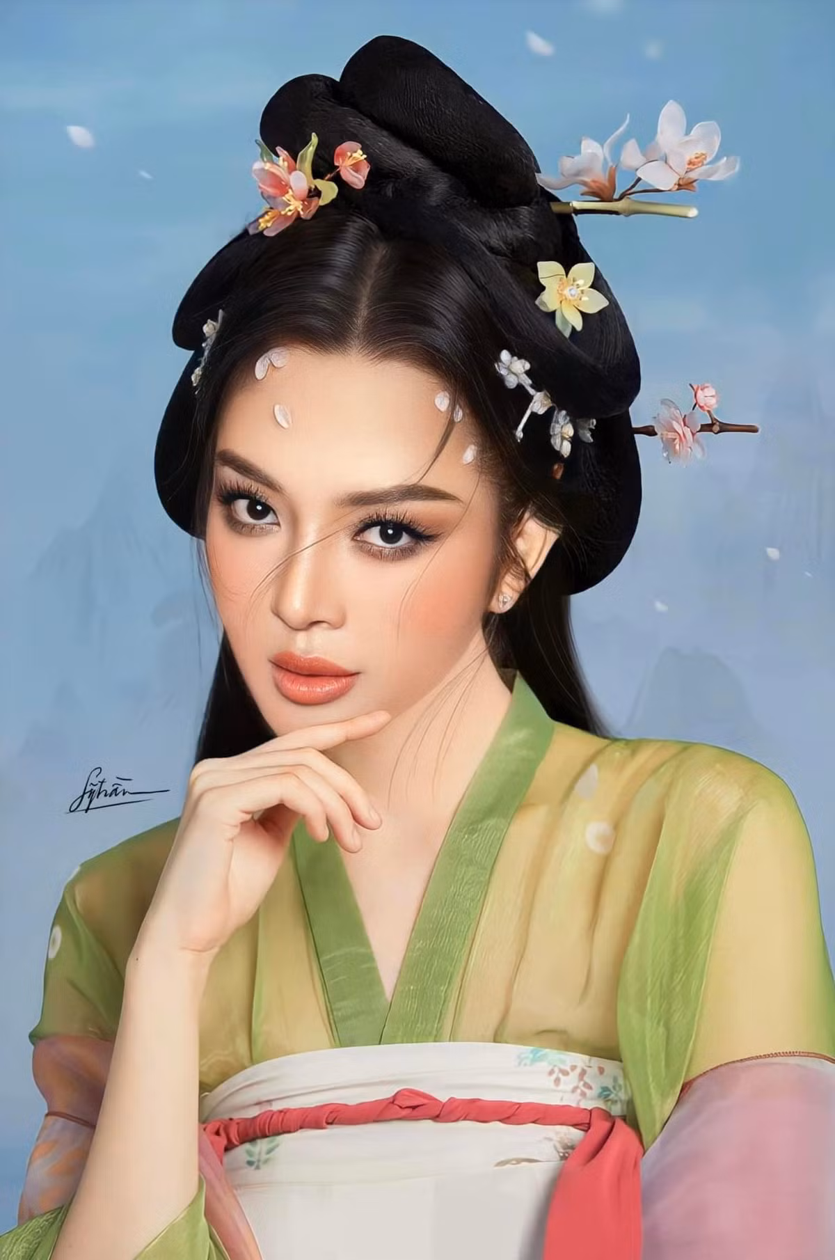 Thiên Hương từng là thành viên đội Thanh Hằng khi tham gia The New Mentor.