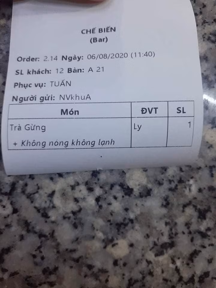 Trà gừng pha sao để không nóng và không lạnh là một câu hỏi khiến bartender phải đau đầu.