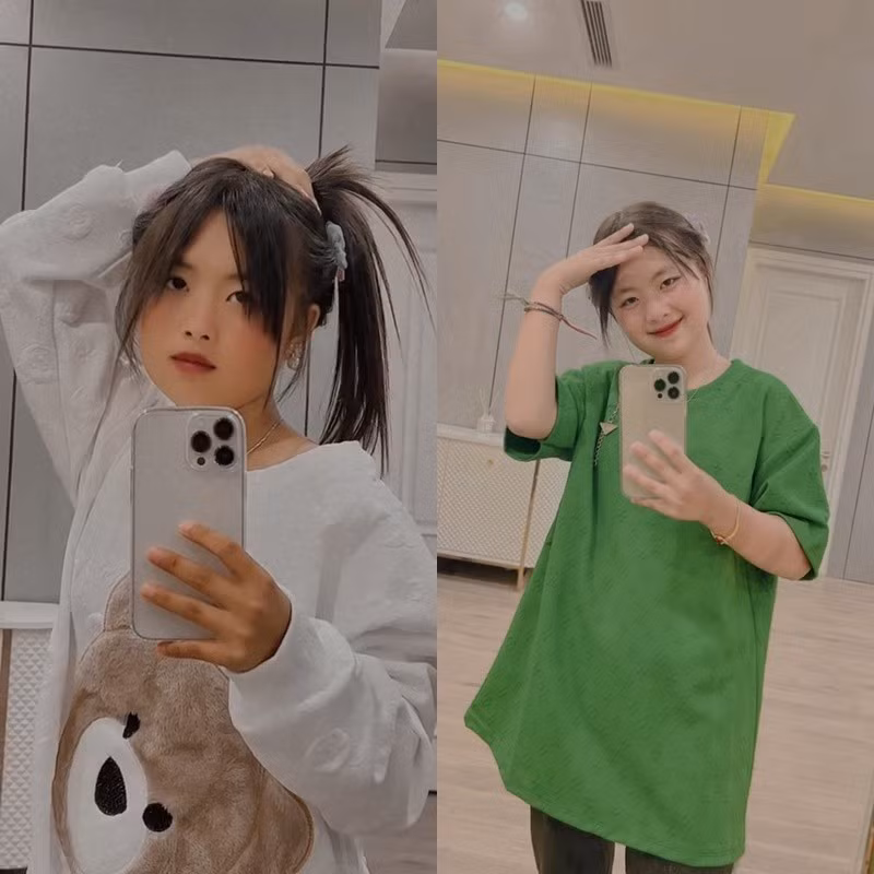 Tất cả những sự thay đổi về diện mạo của cô bé đều được 'update' liên tục trên mạng xã hội. Từ một cô bé dân tộc với vẻ đẹp giản dị của núi rừng, Phúng Phính giờ đây trở thành một cô gái hiện đại.