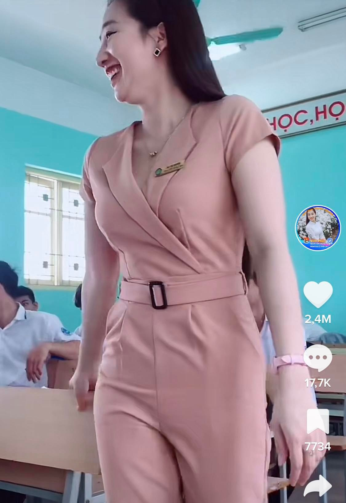 Co giao day Toan gay bao mang dep chuan hot girl la ai?