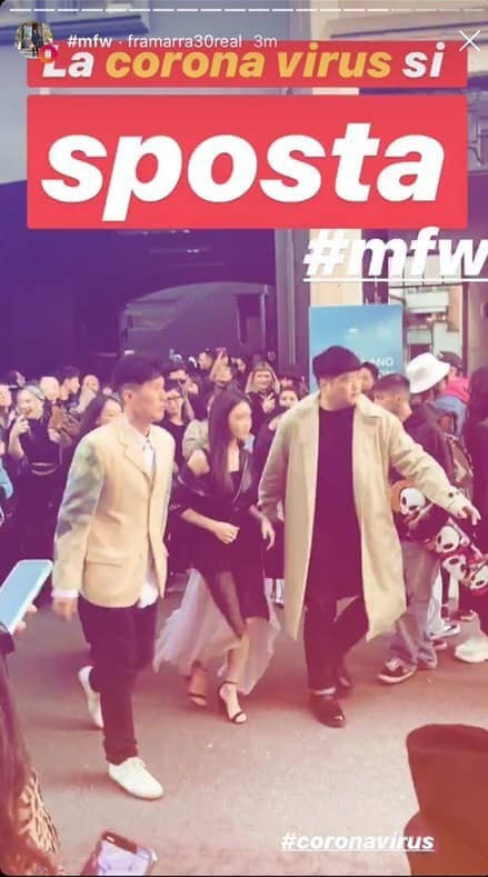 Mới đây, khi đang dự sự kiện Tuần lễ thời trang Milan tại Iatalia, Chungha gặp phải điều vô cùng buồn khi bị một người đàn ông có tên Francesco Marra (người Italy) đăng trên story trang cá nhân bức ảnh chụp mình với dòng chú thích "Virus corona đến rồi" kèm hashtag #coronavirus.