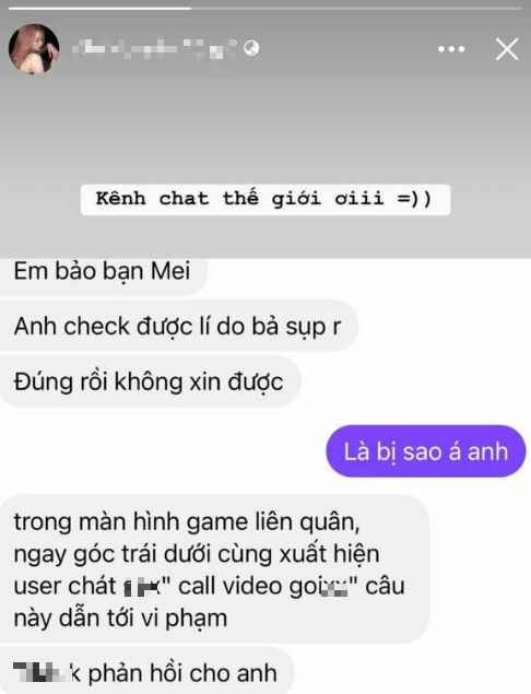 Bất ngờ sập live giữa lúc phát sóng trực tiếp, nữ streamer Liên Quân - Mei Mei không giấu nổi sự bối rối. Sau khi hết ngơ ngác vì không hiểu đã xảy ra chuyện gì, cô nàng tìm đến sự hỗ trợ và phản hồi lên nền tảng.