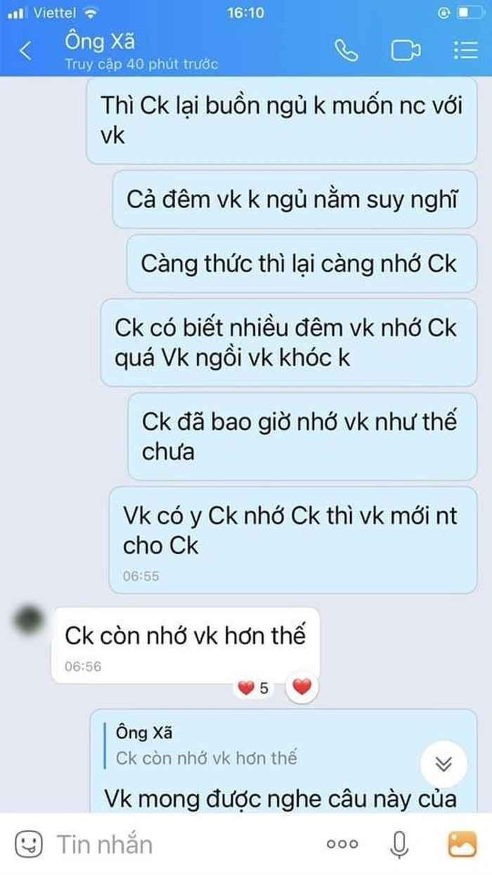 Hai người nhắn tin với nhau thì 1 câu vợ 2 câu chồng, trong khi tôi mới là chồng hợp pháp ở đây! Vì con cái tôi có thể nhịn, nhưng đây chuyện đã bại lộ, nó còn thách thức tôi, nên tôi đành đăng lên mạng để nhờ cộng đồng mạng phân xử giùm”, người chồng đăng tải.