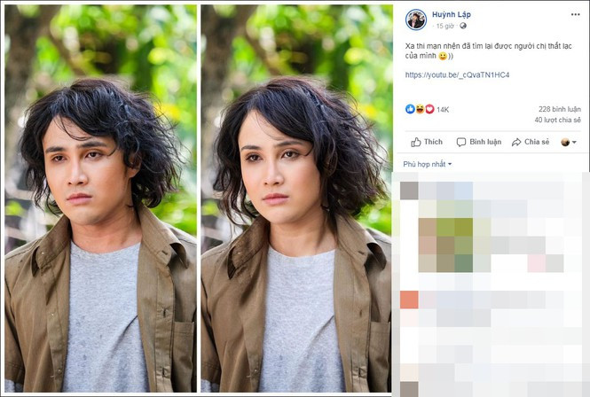 Huỳnh Lập tự nhận là chị em thất lạc của ngôi sao Hong Kong Xa Thi Mạn.