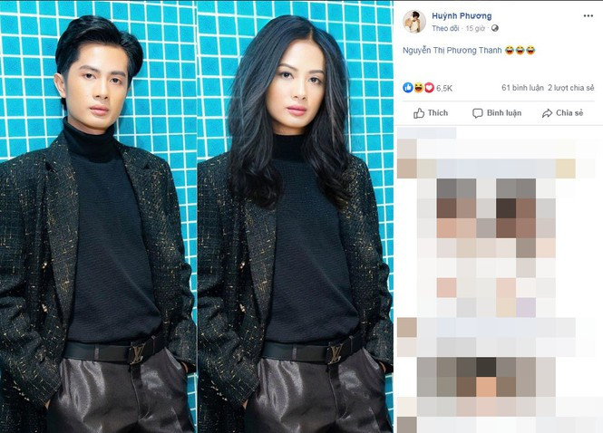 Huỳnh Phương cũng hưởng ứng trào lưu mới. Anh được dân mạng khen xinh.