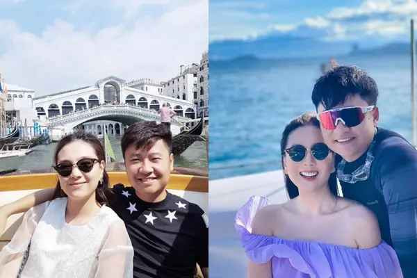 Mỗi hình ảnh MC Mai Ngọc chia sẻ bên Hoài Nam đại diện cho một quốc gia mà cặp đôi từng đặt chân đến.