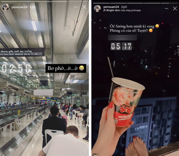 Cũng do dịch COVID-19, Yến Xuân sang tới Thái Lan nhưng vẫn tiếp tục phải trải qua 14 ngày cách ly theo quy định nữa mới được gặp Đặng Văn Lâm.