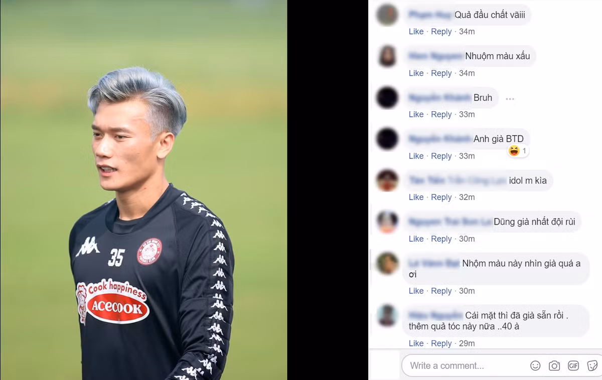 Tuy nhiên có vẻ như model này không phù hợp với thủ môn Bùi Tiến Dũng cho lắm.