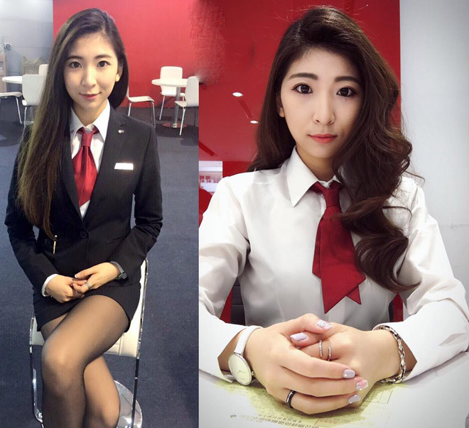 Theo tìm hiểu, Fuzhong Yang hiện làm sale bán ô tô tại Đài Loan và nhiều khách hàng phải ngưỡng mộ với nhan sắc của cô nàng.