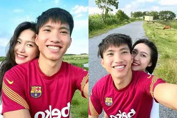 Thay vì dành lời khen cho nhan sắc "nửa kia", Đoàn Văn Hậu lại chất vấn người đẹp: "Ai chụp?". Doãn Hải My sau đó lập tức đáp lại: "Em không biết".